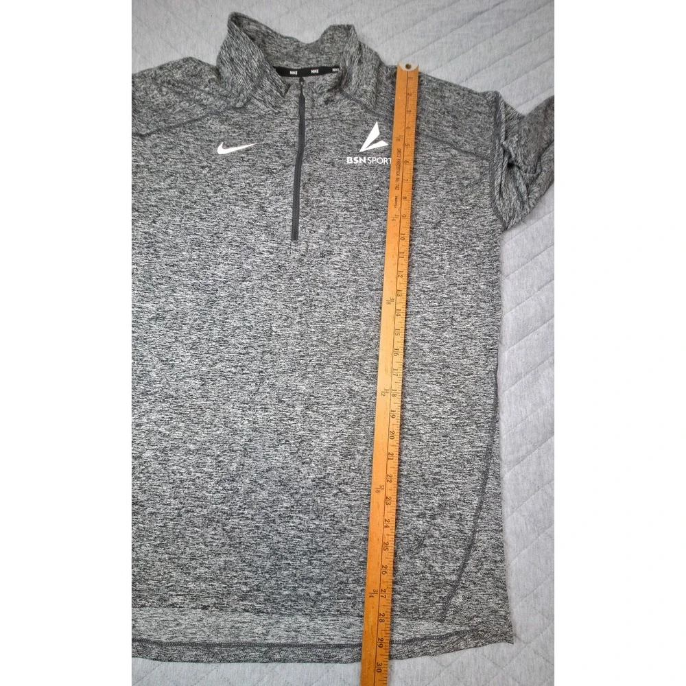 Nike Quarter Zip Pullover Mens Large Gray BSN Sports Dri-FIT Excellent